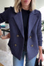 SORELLE - Elegant Knit-Sleeve Blazer