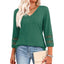 STYLI |  Chic Casual V-Neck Summer Top