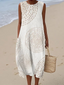 Maerisse™ | Textured Sleeveless Maxi Dress