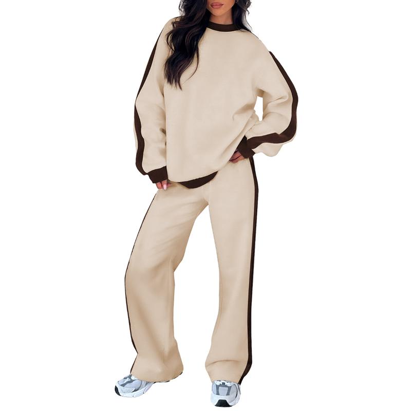 SANDI - Comfortable 2-Piece Lounge Set Sweatshirt & Straight Leg Pants