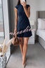 Novira™ | Patchwork Pleated Hem Statement Dress
