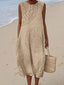Maerisse™ | Textured Sleeveless Maxi Dress