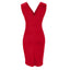 Fresia | Fitted Dress with V-Neckline and Slit