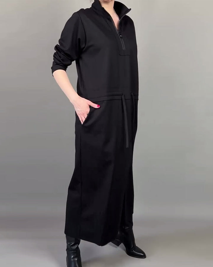 Women's Modern Zip Collar Dress