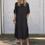 Sage | Relaxed Cotton-Linen Dress
