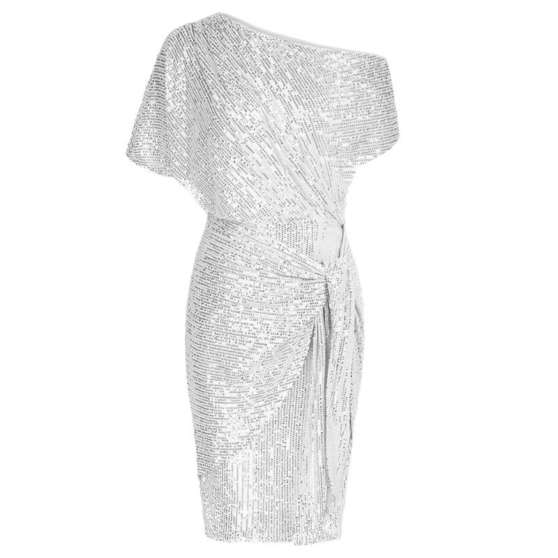 AURELIA - Elegant Sequined  Off-Shoulder Bodycon Party Dress