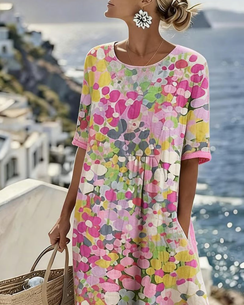 Loose Flower Dress