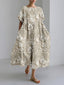 Lumi - 3D Blossom Floral Print Dress