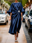 Luxe™ | Shimmer Satin Long Dress