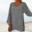 Araceli - Vintage Crossed Stripes Long Sleeve Top
