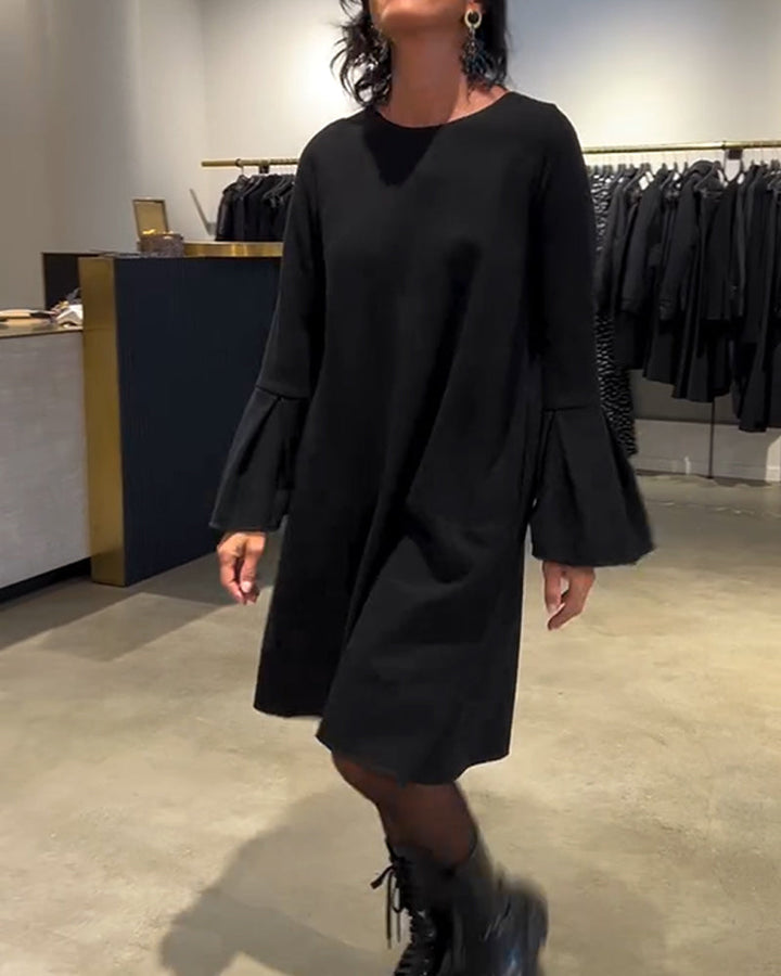 Women's Dress with Flared Sleeves