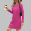 TATLO | Casual Long Sleeve Round Neck Mini Dress