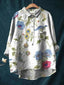 Donna™ - Tummy covering floral shirt
