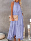 Emilia™ - Halter Ruffle Maxi Dress