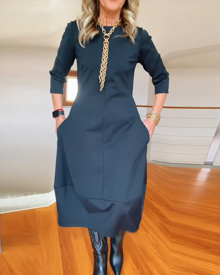 Aurenne™ | Graceful Midi Dress