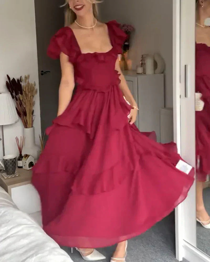 OLIVIA - RUFFLE DRESS