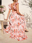 SOLÉA™ | Backless Printed Maxi Dress