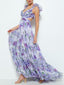 SOLÉA™ | Backless Printed Maxi Dress