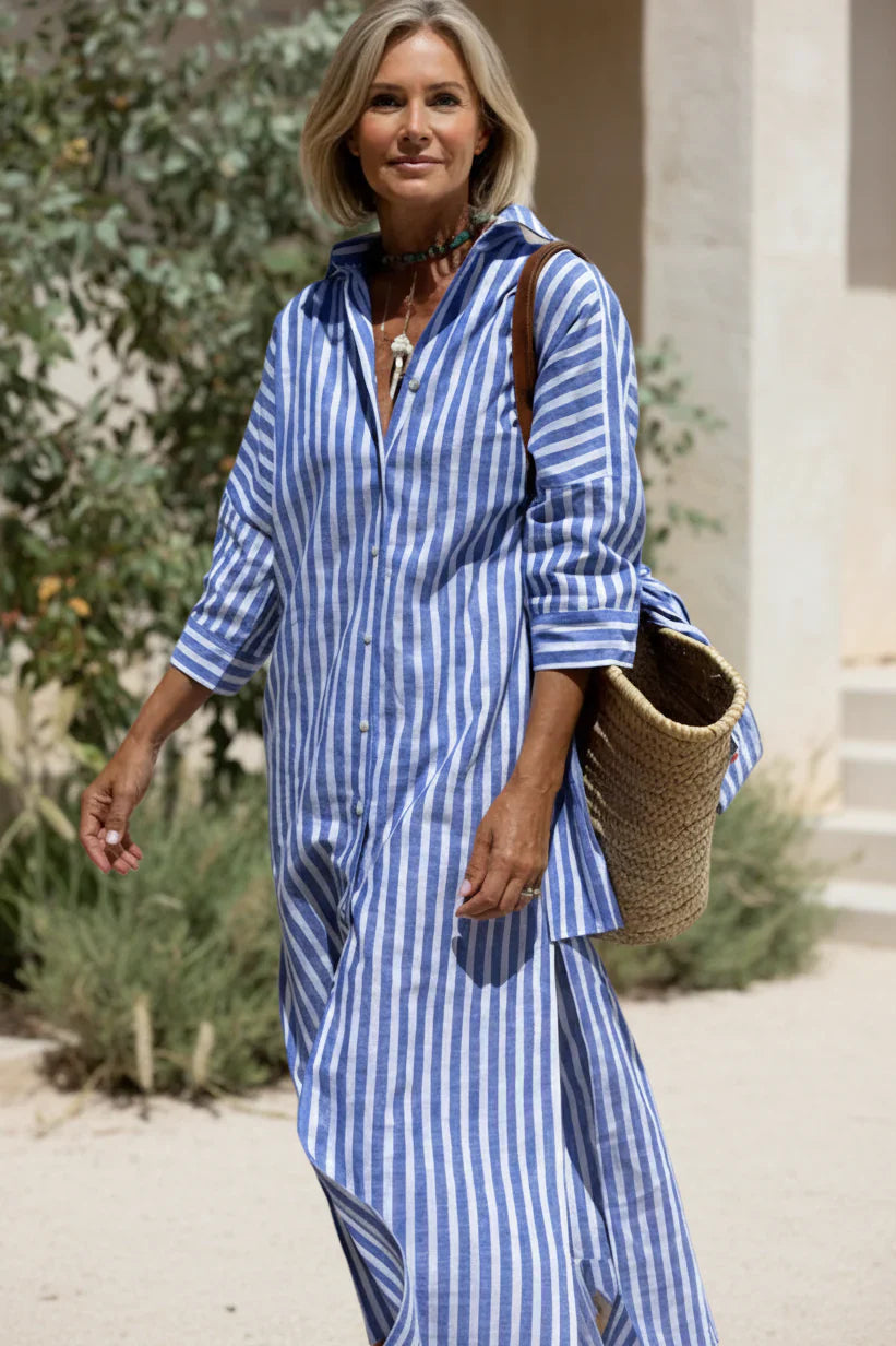 ELLE - STRIPED DRESS SHIRT