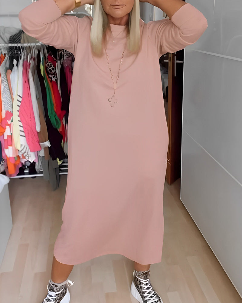 Women's Casual Round Neck Dress