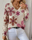 Cynora™ | V-Neck Open Knit Sweater