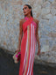 Sorelia™ | Elegant Cross-Halter Dress