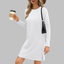 TATLO | Casual Long Sleeve Round Neck Mini Dress