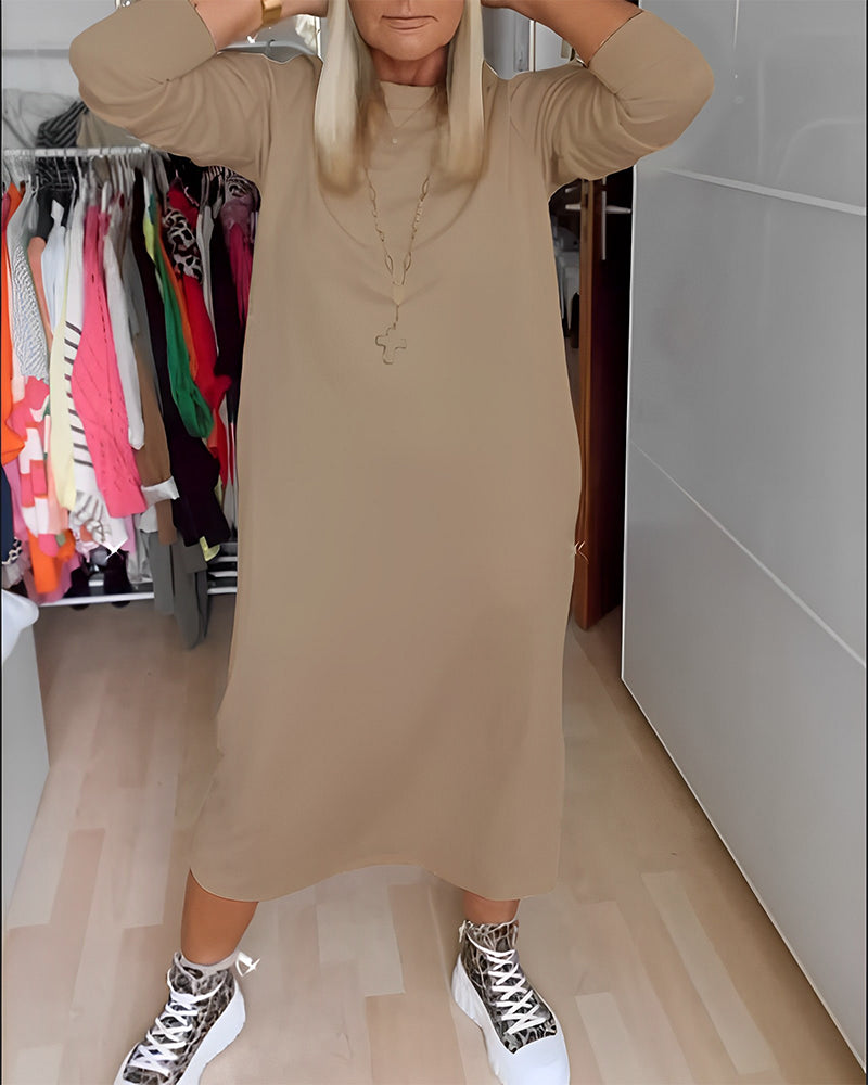 Women's Casual Round Neck Dress