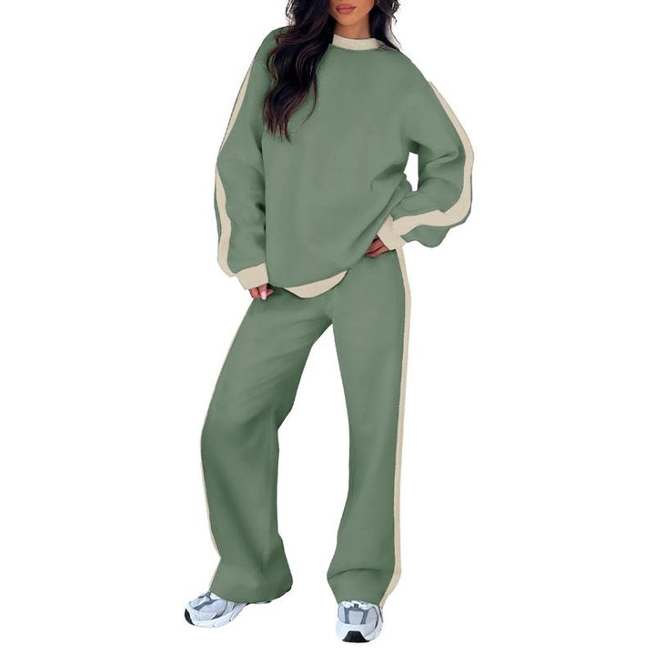 SANDI - Comfortable 2-Piece Lounge Set Sweatshirt & Straight Leg Pants