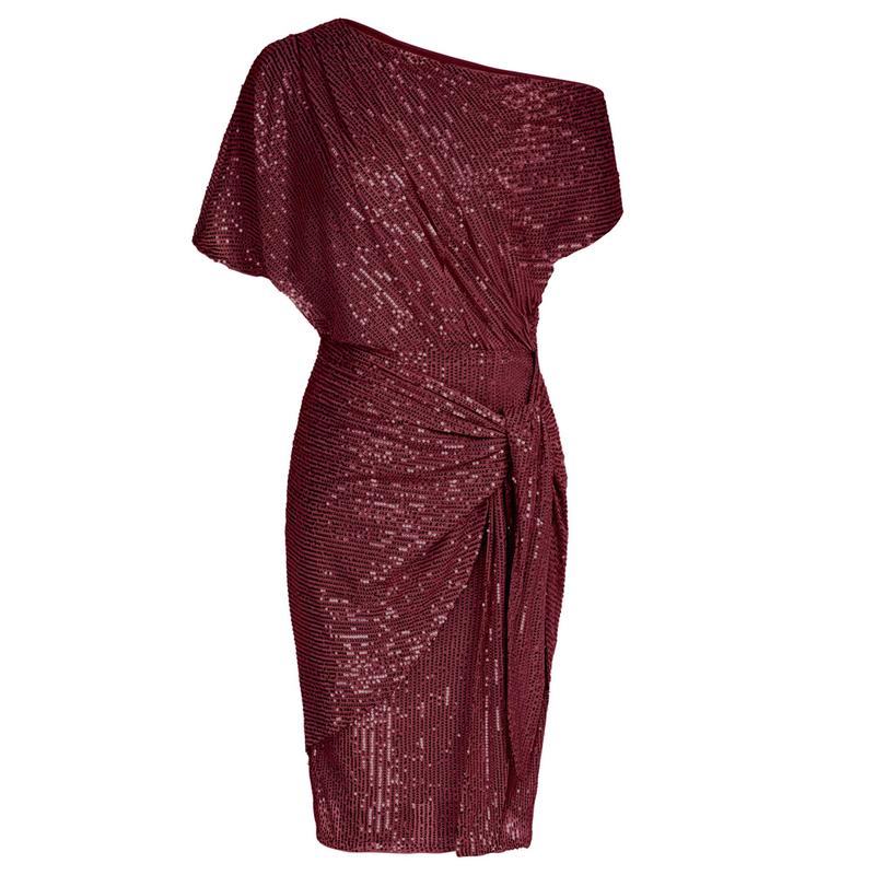 AURELIA - Elegant Sequined  Off-Shoulder Bodycon Party Dress