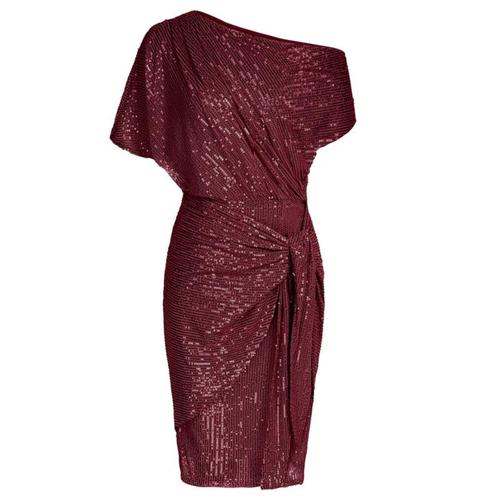 AURELIA - Elegant Sequined  Off-Shoulder Bodycon Party Dress