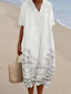 Vesper - Cottage Floral Embroidered Lace Hem Dress