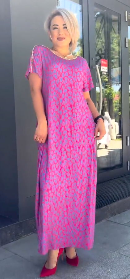 Caynora™ | Plus Size Printed Dress