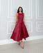 Luise™ | Elegant Midi Faux Leather Dress