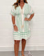 Zara - Casual printed V-neck dress