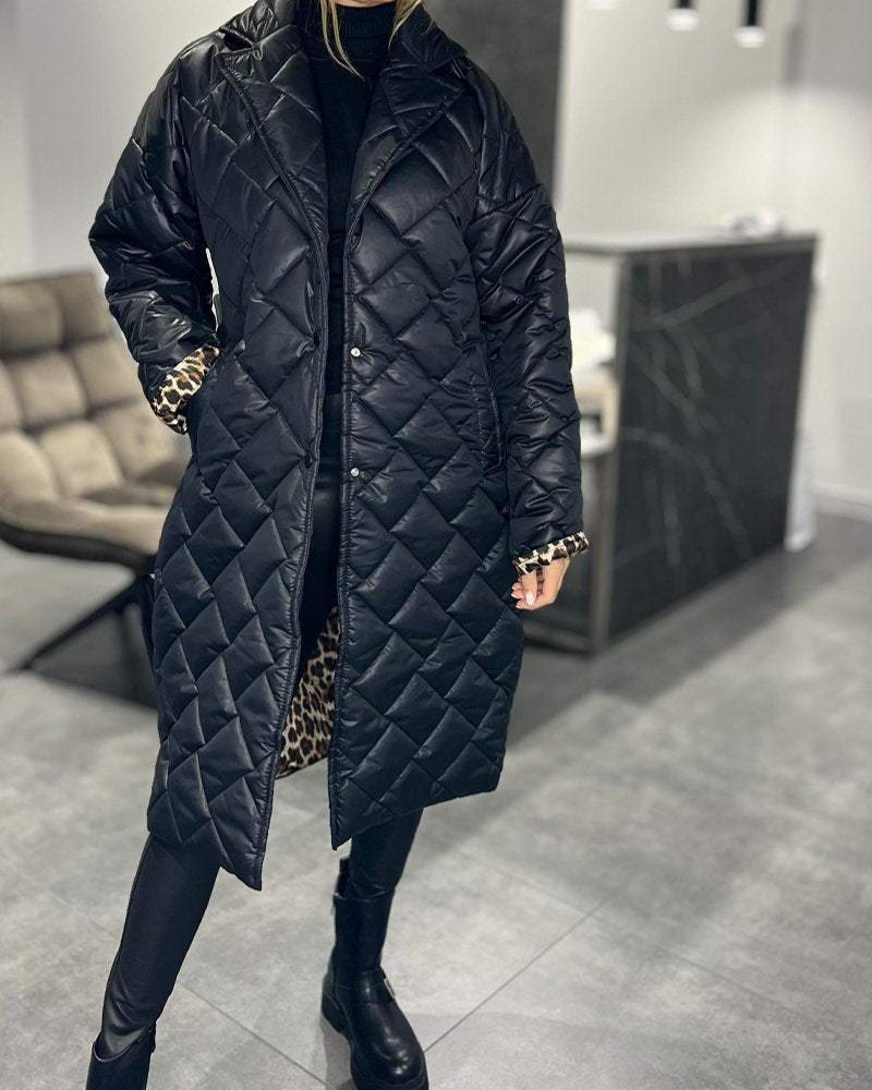 Zanira™ | Mid-Length Lapel Coat