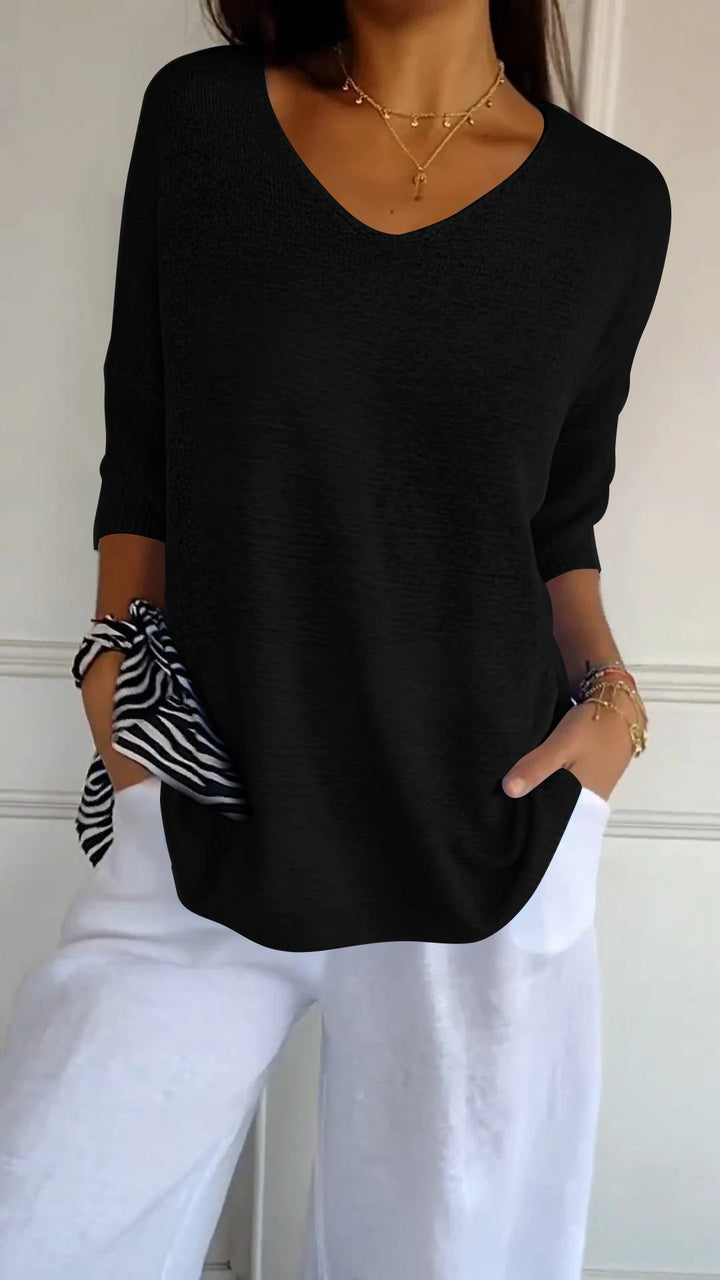 Norvelle™- Timeless V-Neck Top