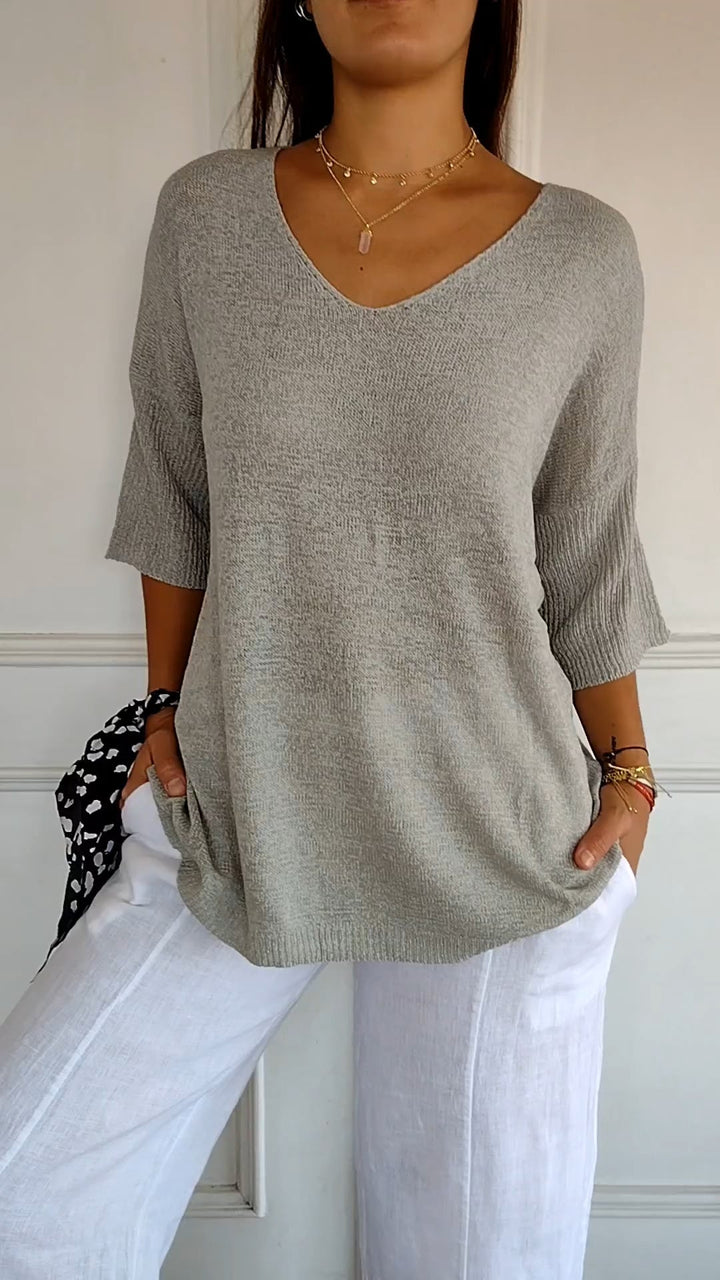Norvelle™- Timeless V-Neck Top