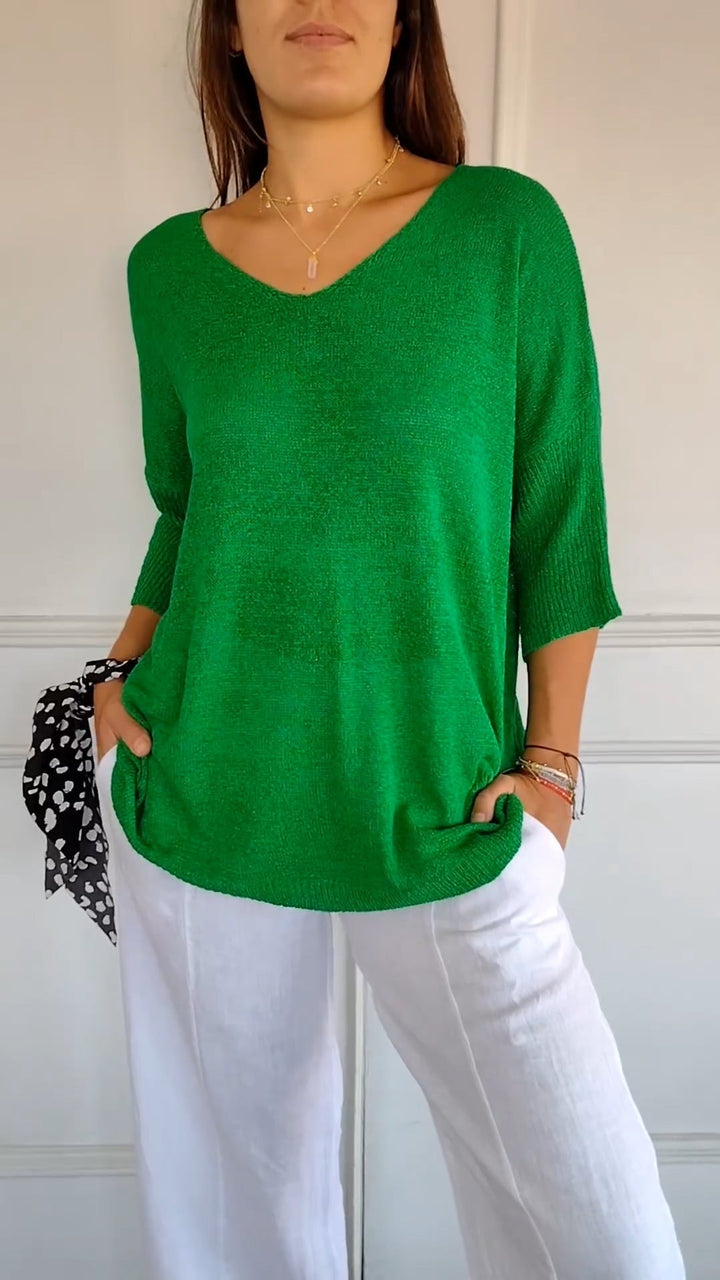 Norvelle™- Timeless V-Neck Top