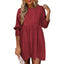 MIRASOL | Casual Crew Neck Loose Fit Mini Dress