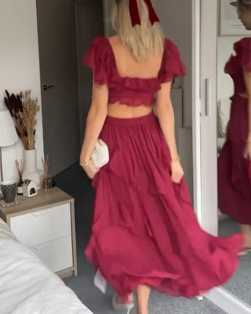 OLIVIA - RUFFLE DRESS
