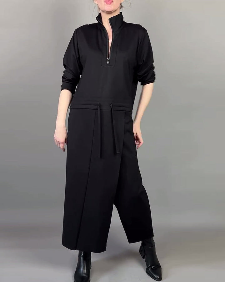Women's Modern Zip Collar Dress