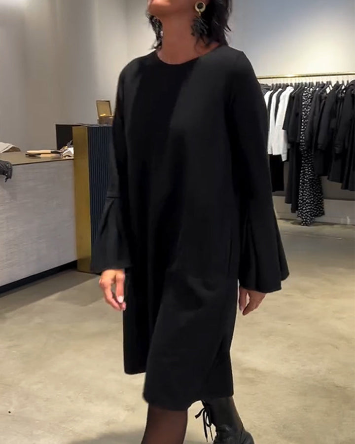 Women's Dress with Flared Sleeves