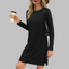 TATLO | Casual Long Sleeve Round Neck Mini Dress