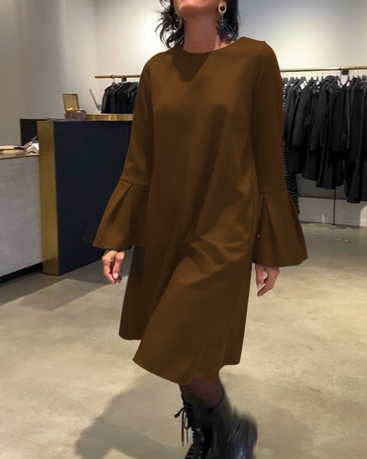 Women's Dress with Flared Sleeves