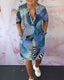 MARI - Colorful V-Neck Dress