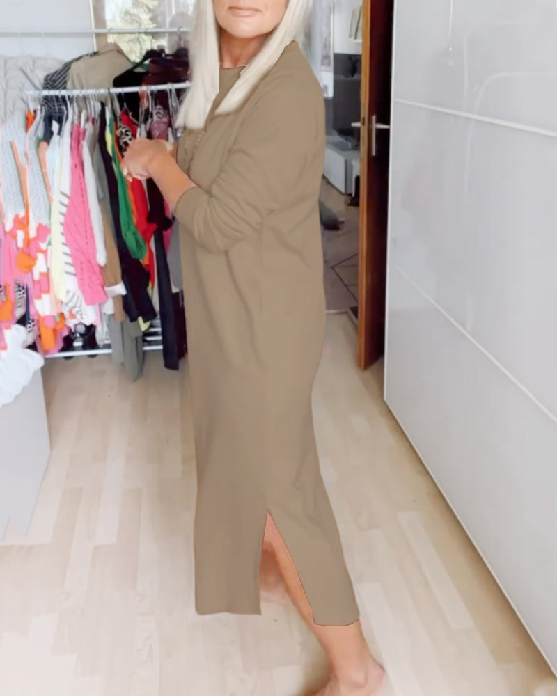 Women's Casual Round Neck Dress
