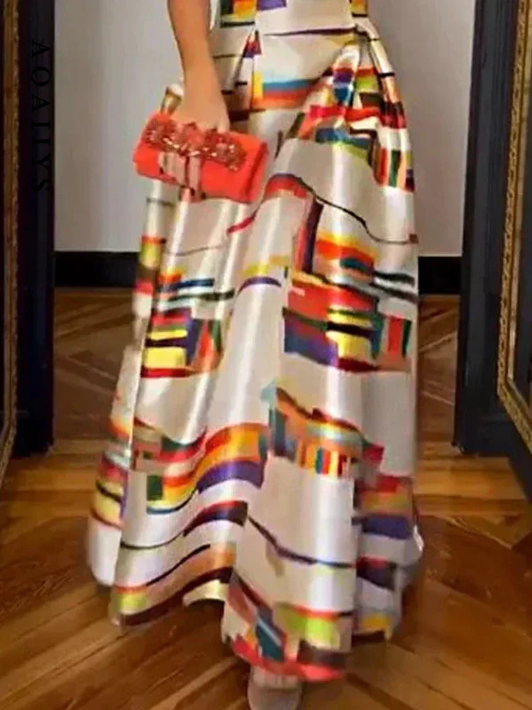 Avelisse™ | Geometric Maxi Dress