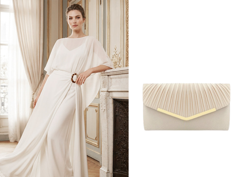 Flowing Cape Sleeve Top & Wrap Set