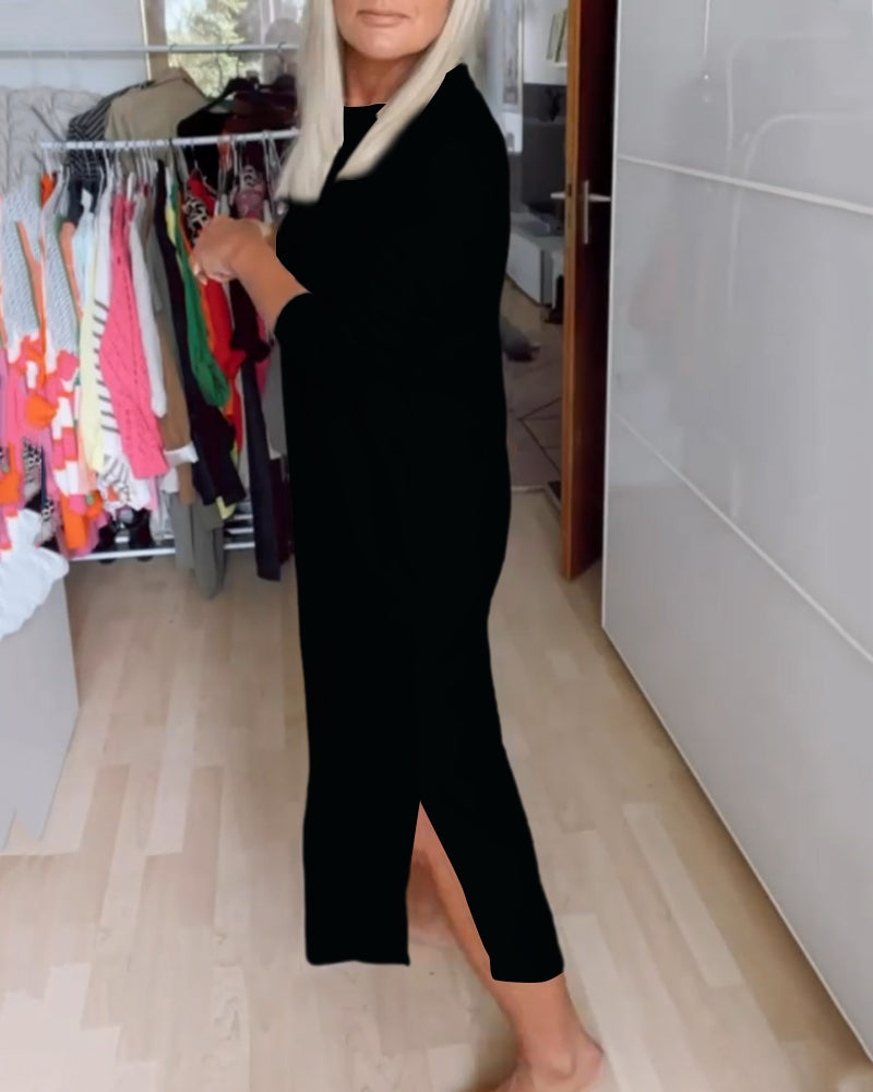 Women's Casual Round Neck Dress
